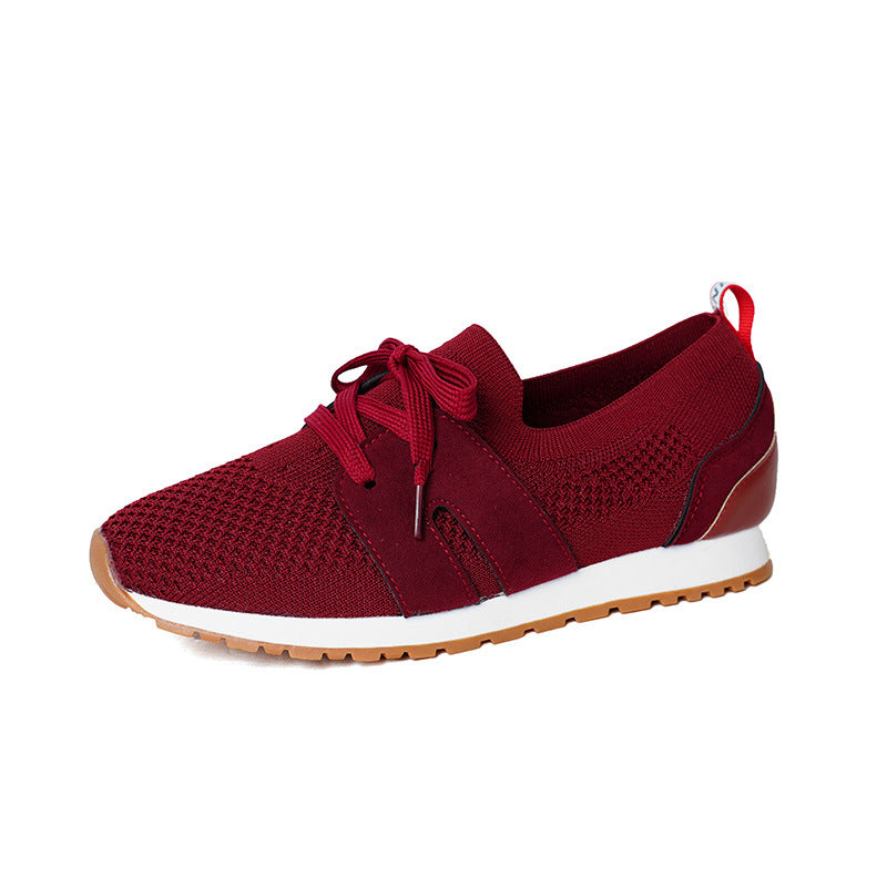 Baskets de sport pour femmes avec un dessus en tricot respirant et des accents élastiques Chic und Stil
