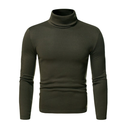 Pull à col roulé pour hommes en mélange de coton de haute qualité avec coupe ajustée Chic und Stil
