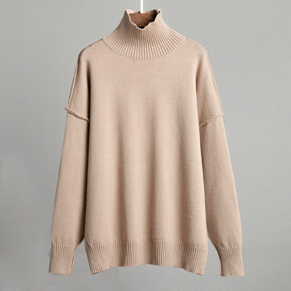 Ladies Trendy Turtleneck Pullover Chic und Stil