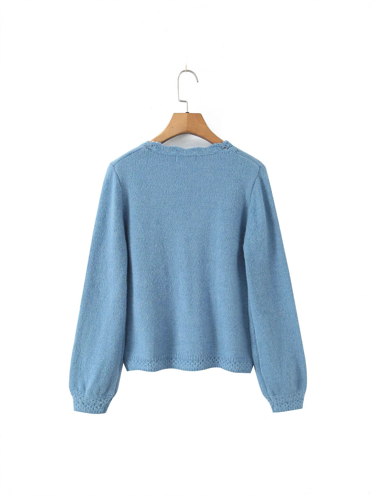 Dames élégante cardigan avec décolleté en V profond et boutons délicats Chic und Stil