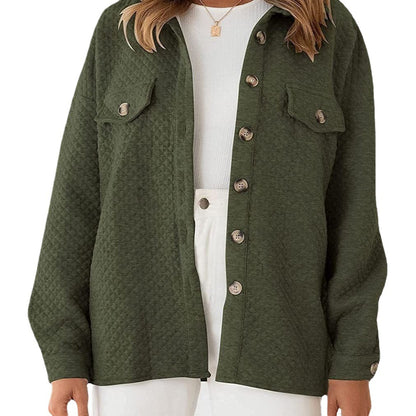 Dames grande taille veste matelassée avec poches et col classique Chic und Stil