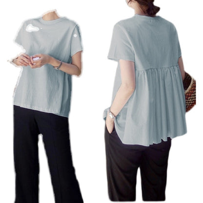 T-shirt Peplum de loisirs pour femmes Chic und Stil