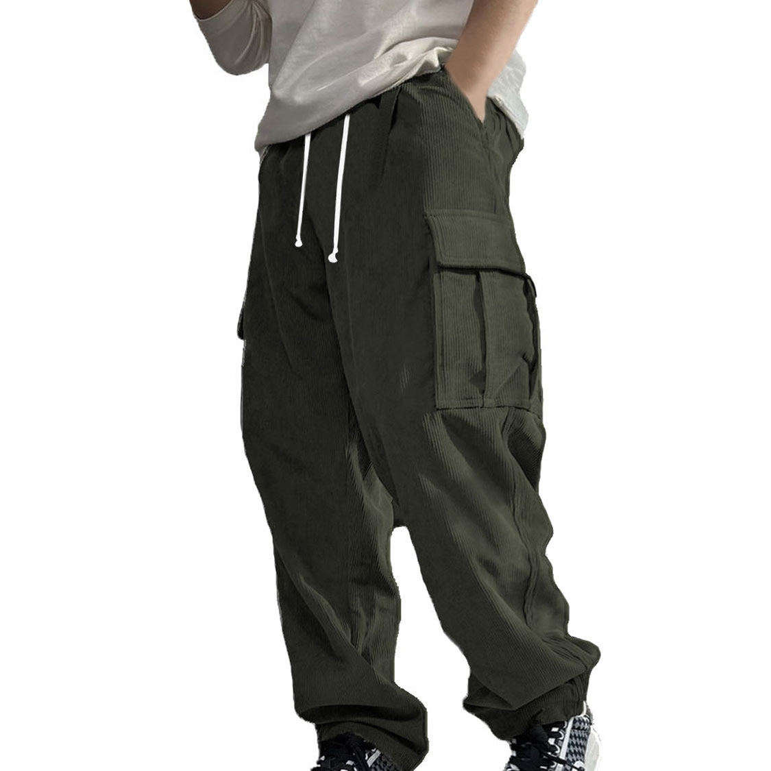 Versatile cargo pants for men with elastic waist and practical pockets Chic and Style