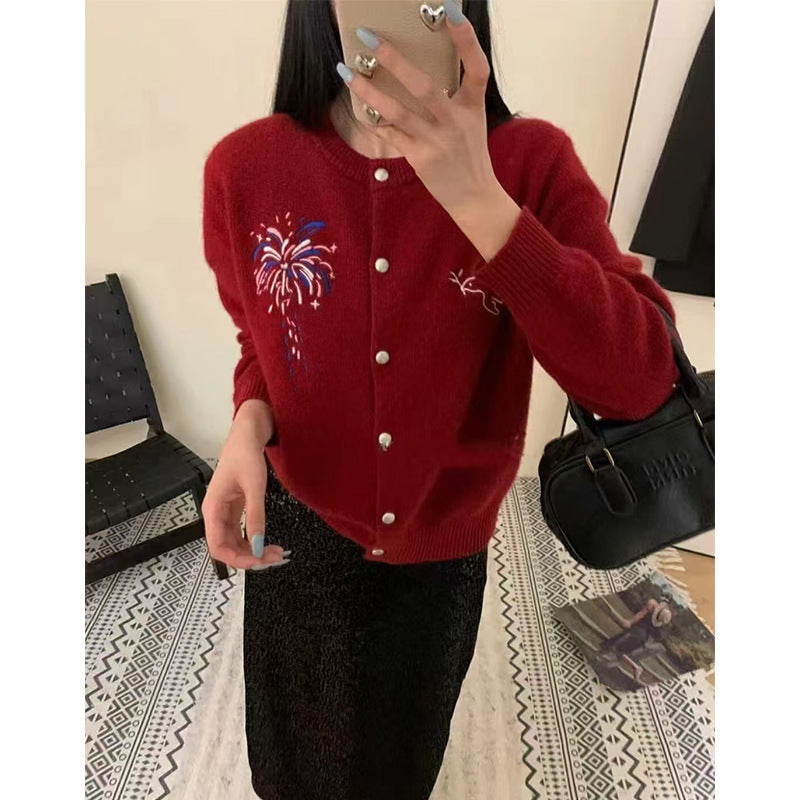 Dame cardigan avec motif artistique Chic und Stil