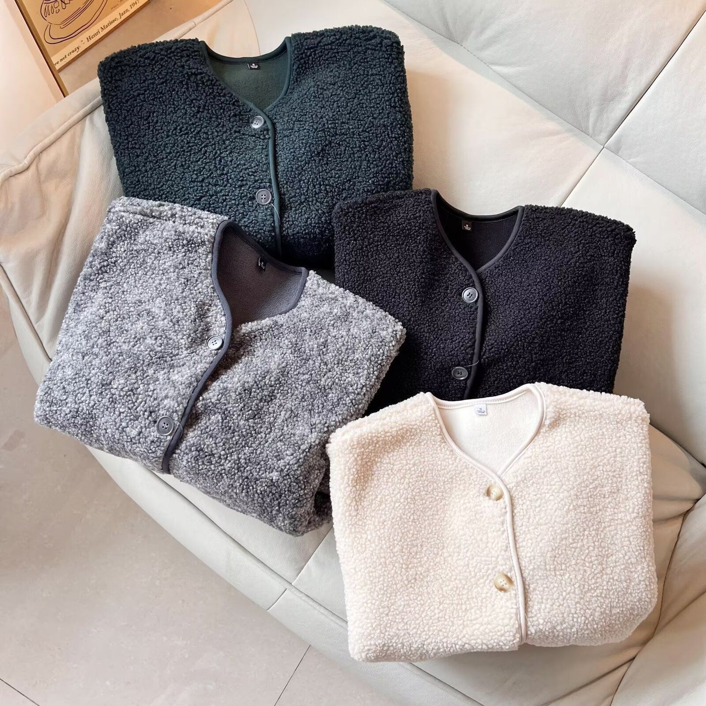 Veste douce et confortable pour femmes avec patte de boutonnage Chic & Stil