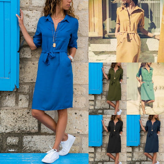 Robe chemise utilitaire de loisirs pour femmes Chic und Stil