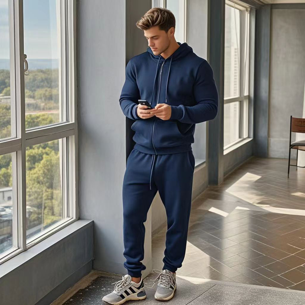 Survêtement de sport pour hommes avec poches zippées fonctionnelles Chic und Stil