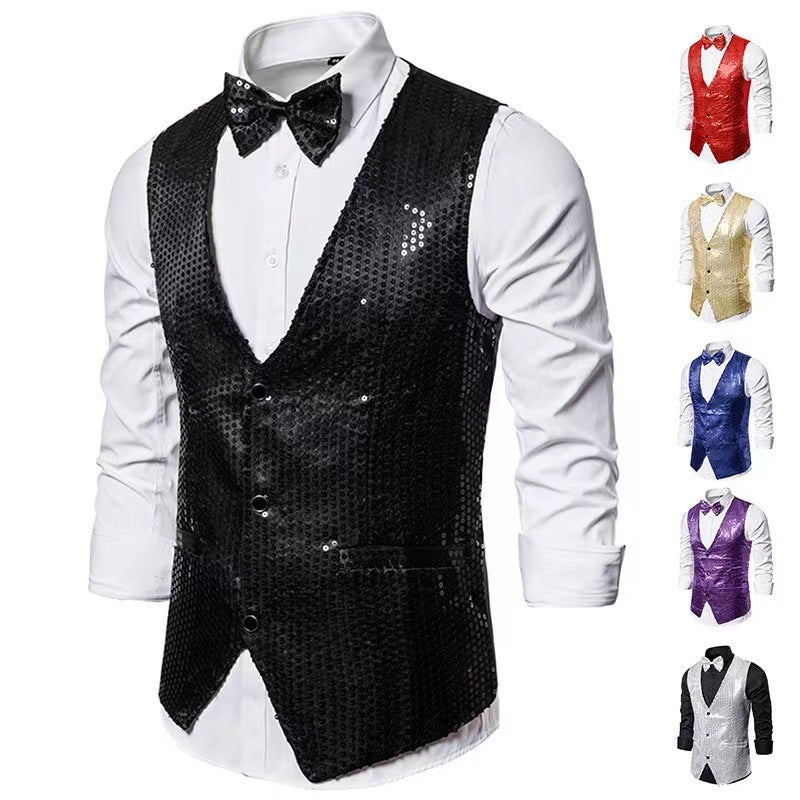 Costume élégant pour hommes avec des paillettes scintillantes et une coupe slim idéale Chic und Stil