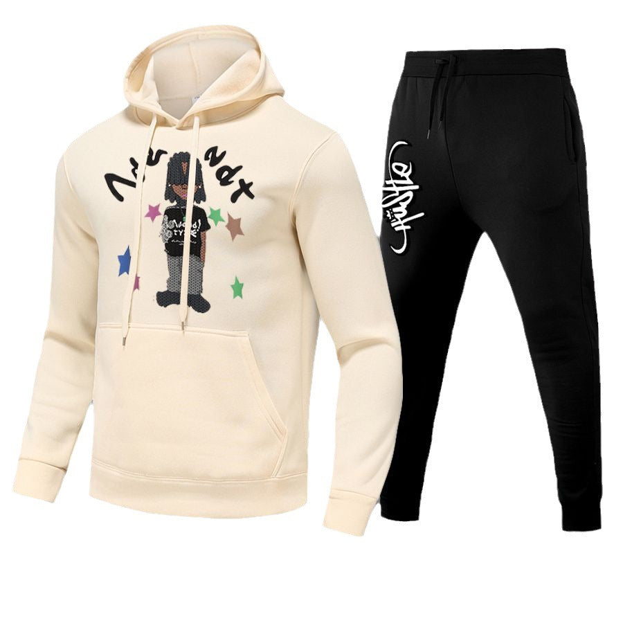 Women's hoodie and jogging pants set with creative design Chic and Style