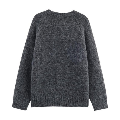 Pullover for women with colorful mushroom patterns and comfortable button details Chic and Style