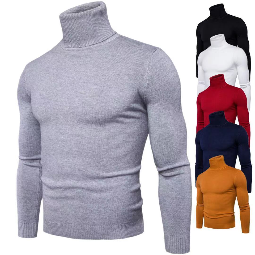 Elegant turtleneck pullover for men in fine merino wool Chic and Style