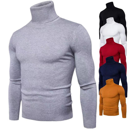 Elegant turtleneck pullover for men in fine merino wool Chic and Style