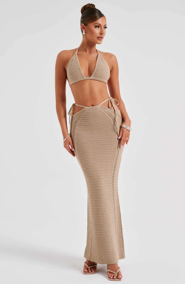 Bikini au crochet pour femmes avec jupe maxi Chic und Stil