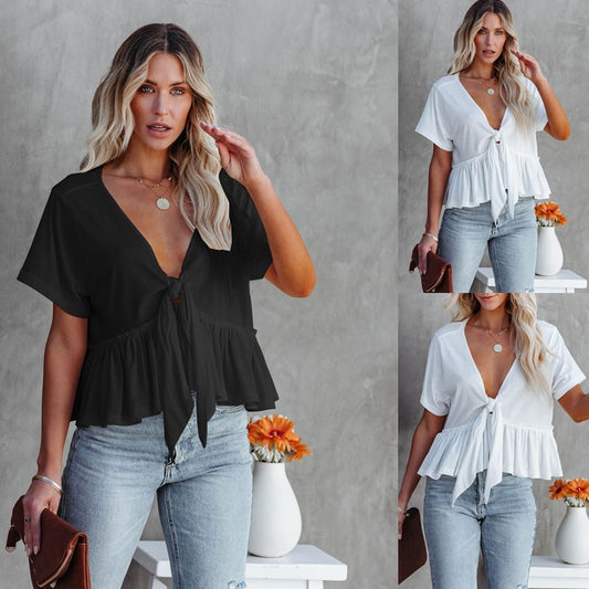 Chemisier pour femmes avec une coupe décontractée et des fronces Chic und Stil