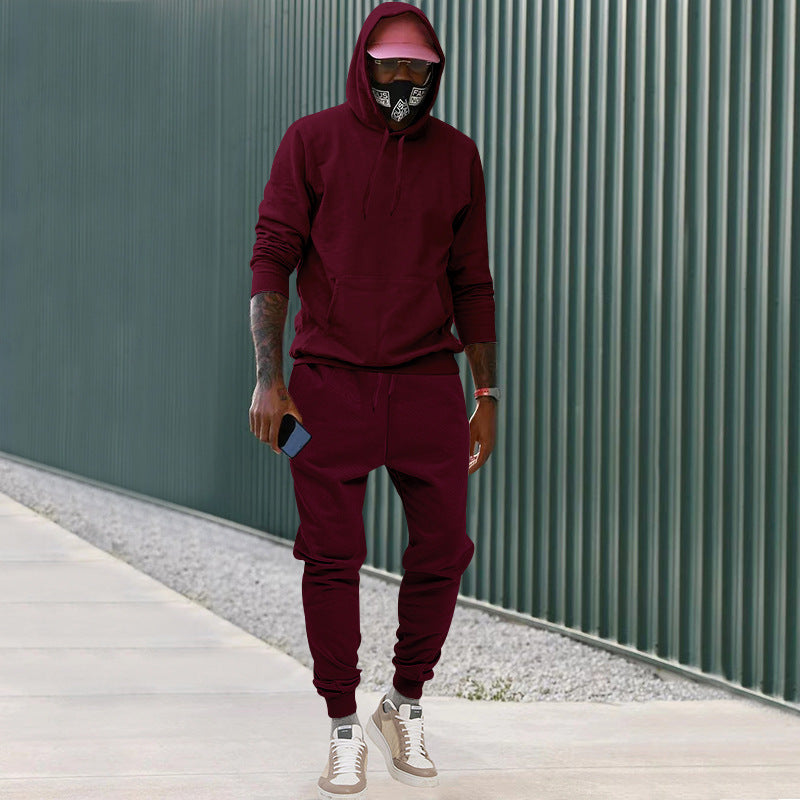 Chic und Stil Men's Casual Set with Hoodie and Jogging Pants