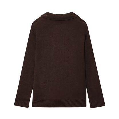 Dames élégante cardigan avec double rangée de boutons et poches pratiques Chic und Stil