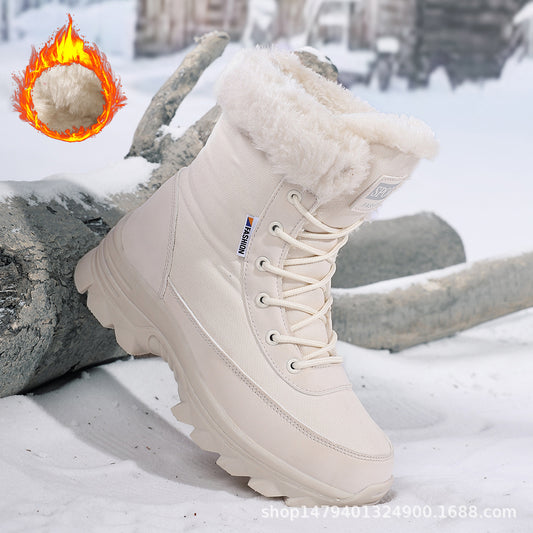 Bottes d'hiver thermo pour femmes avec doublure isolante et semelle antidérapante Chic und Stil