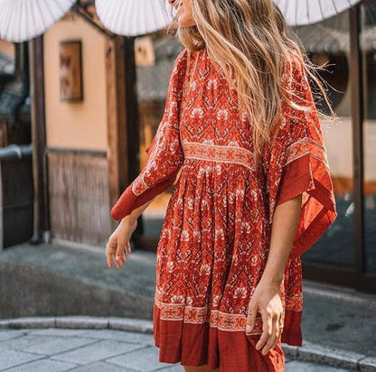 Robe courte Boho-Chic Chic und Stil pour femmes