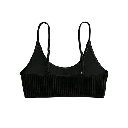 Dames Bralette Rib Sans Coutures Chic und Stil