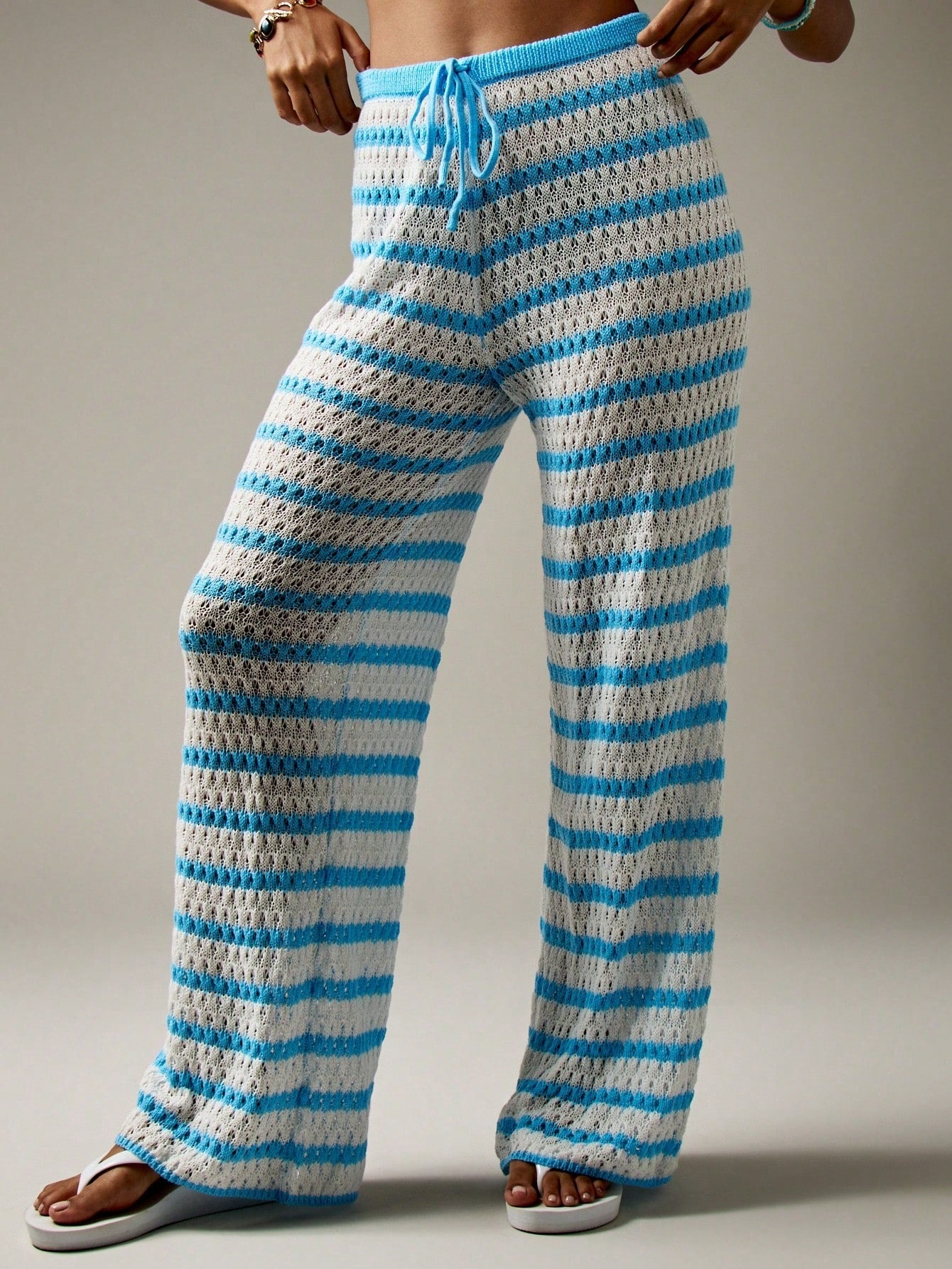 Casual Palazzo Pants for Women with Chic and Stylish Striped Pattern