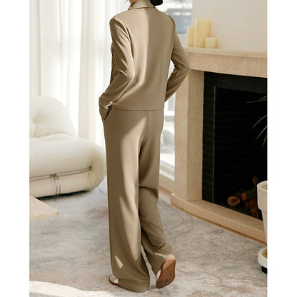 Chic and stylish casual jacket and pants set for women