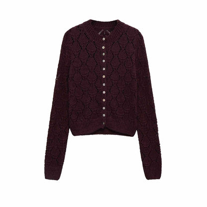 Damen weicher Strickcardigan mit Knopfleiste Chic und Stil