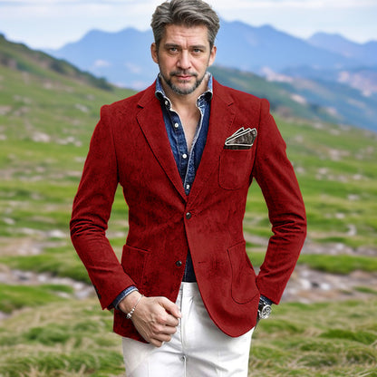 Blazer en velours pour hommes avec une coupe élégante Chic und Stil