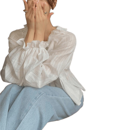 Blouse à volants pour dames Chic und Stil