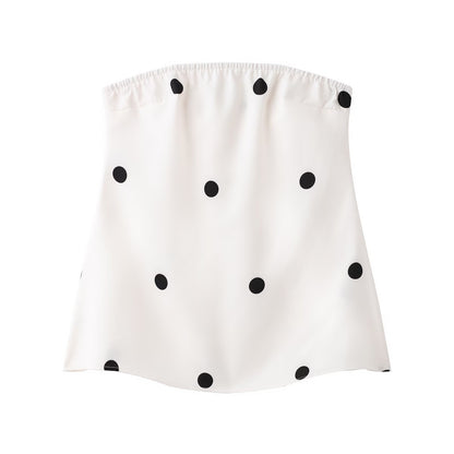 Women's set consisting of a sleeveless top and wide polka dot pants Chic und Stil