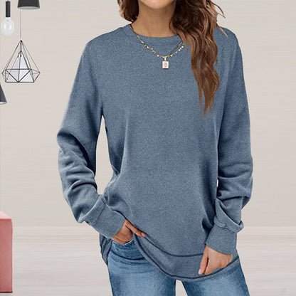 Casual long sleeve fitted women's pullover Chic und Stil