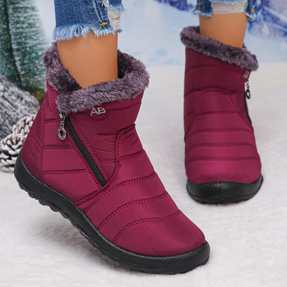 Bottes d'hiver thermo pour femmes avec doublure douillette et zip latéral Chic und Stil
