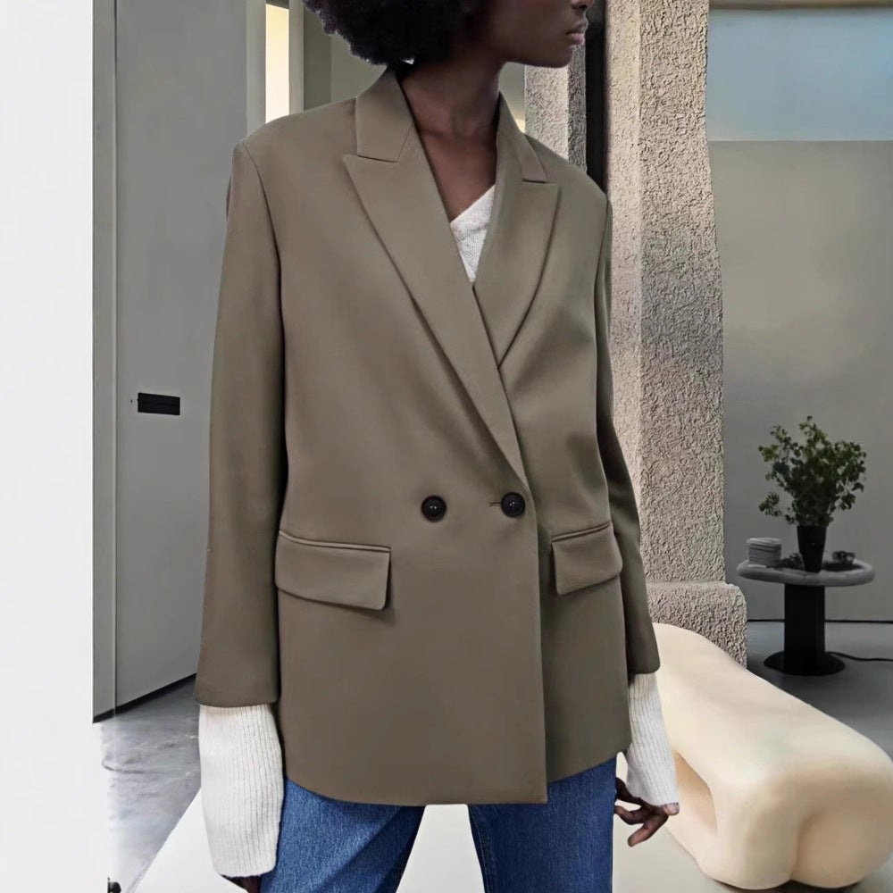 Dames Blazer oversize à la mode et élégant Chic und Stil