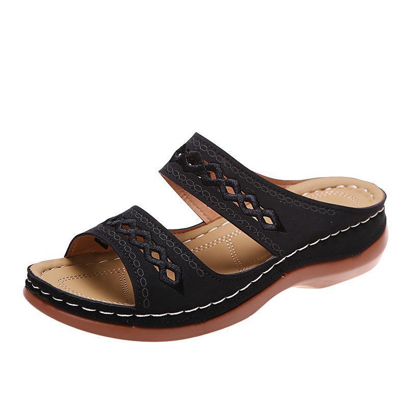 Chaussures de jardin confortables pour femmes avec une broderie élégante Chic und Stil