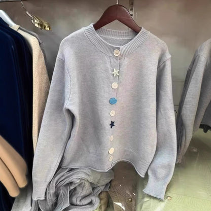 Femme pull en tricot ludique Chic und Stil