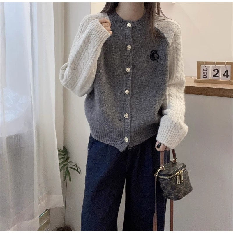 Dames cardigan avec motifs tressés décoratifs Chic und Stil