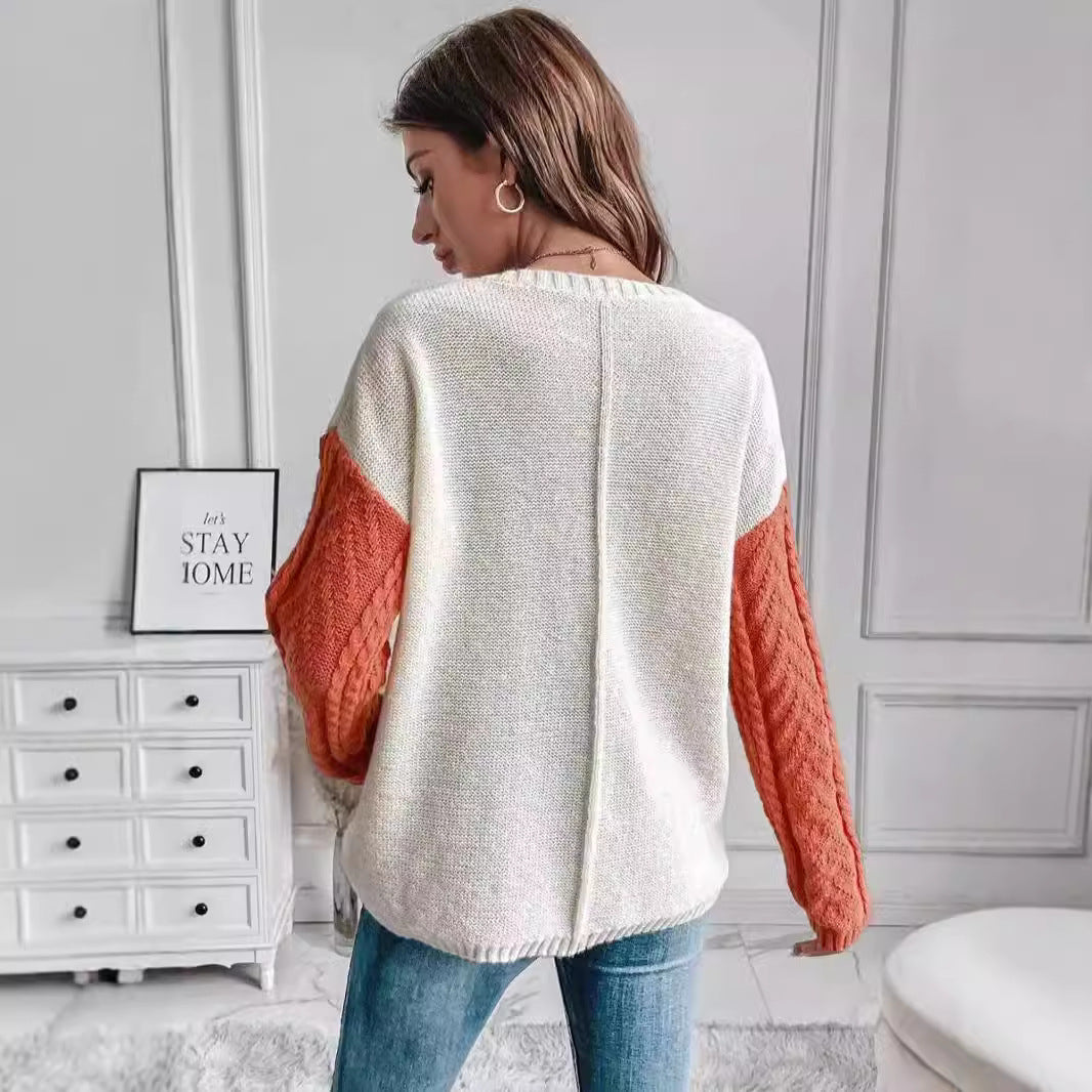 Pull en tricot décontracté pour femmes avec design asymétrique Chic und Stil
