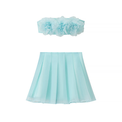 Robe à manches bouffantes ludique pour femmes avec silhouette en A Chic und Stil