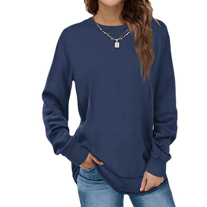 Casual long sleeve fitted women's pullover Chic und Stil