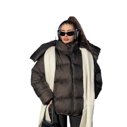 Dame veste de plein air rembourrée avec col montant et design matelassé Chic und Stil