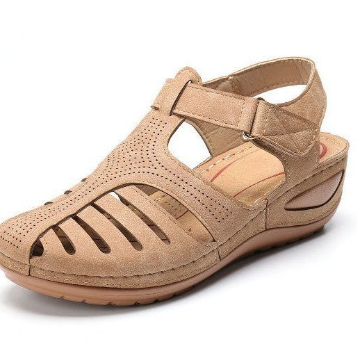 Dames confort lanières compensées sandales Chic und Stil
