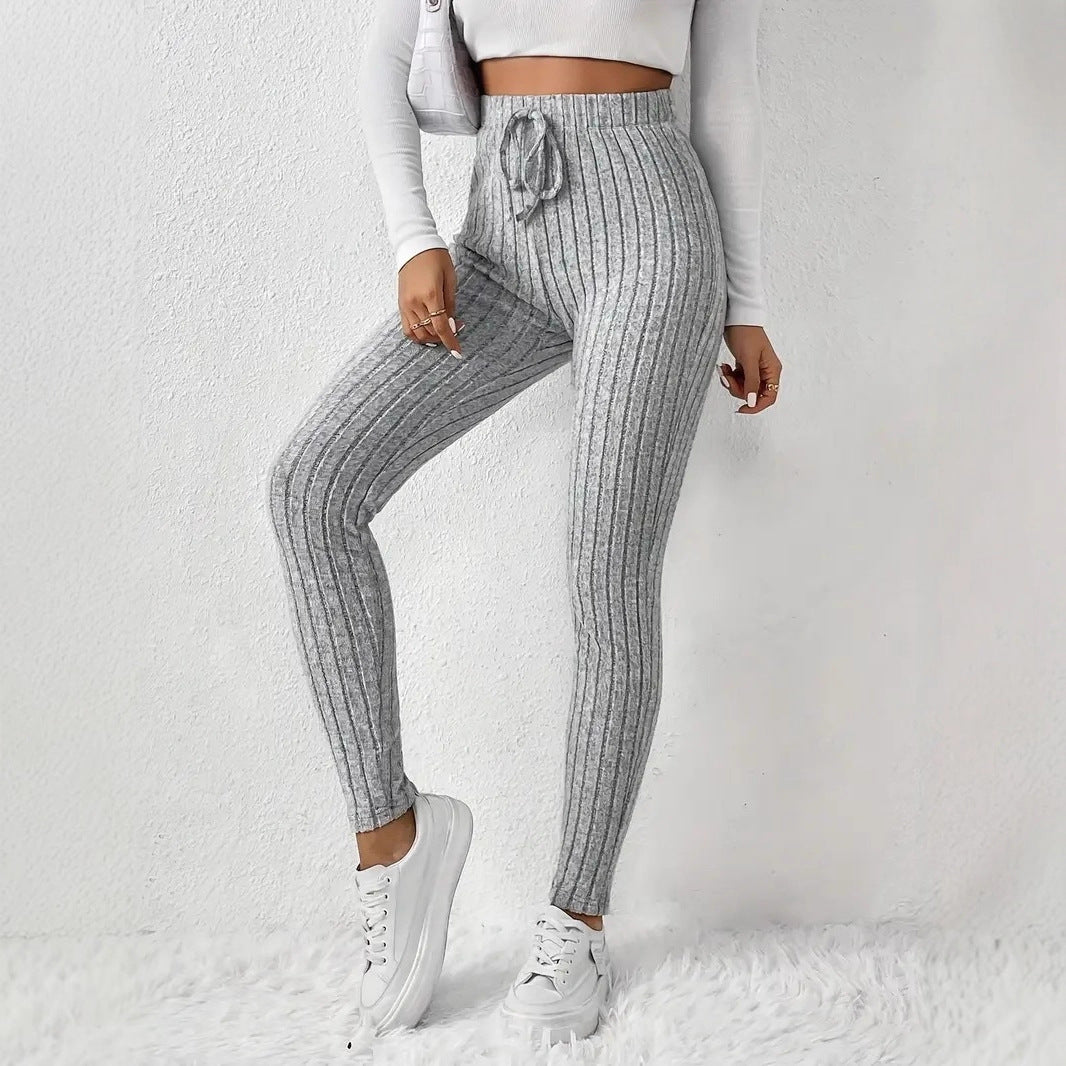 Chic and Style women's lined sweatpants with ribbed structure