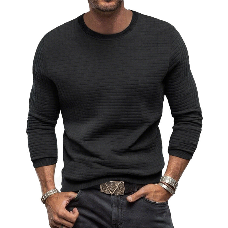 Sweat-shirt pour hommes avec matériau de surface texturé Chic und Stil