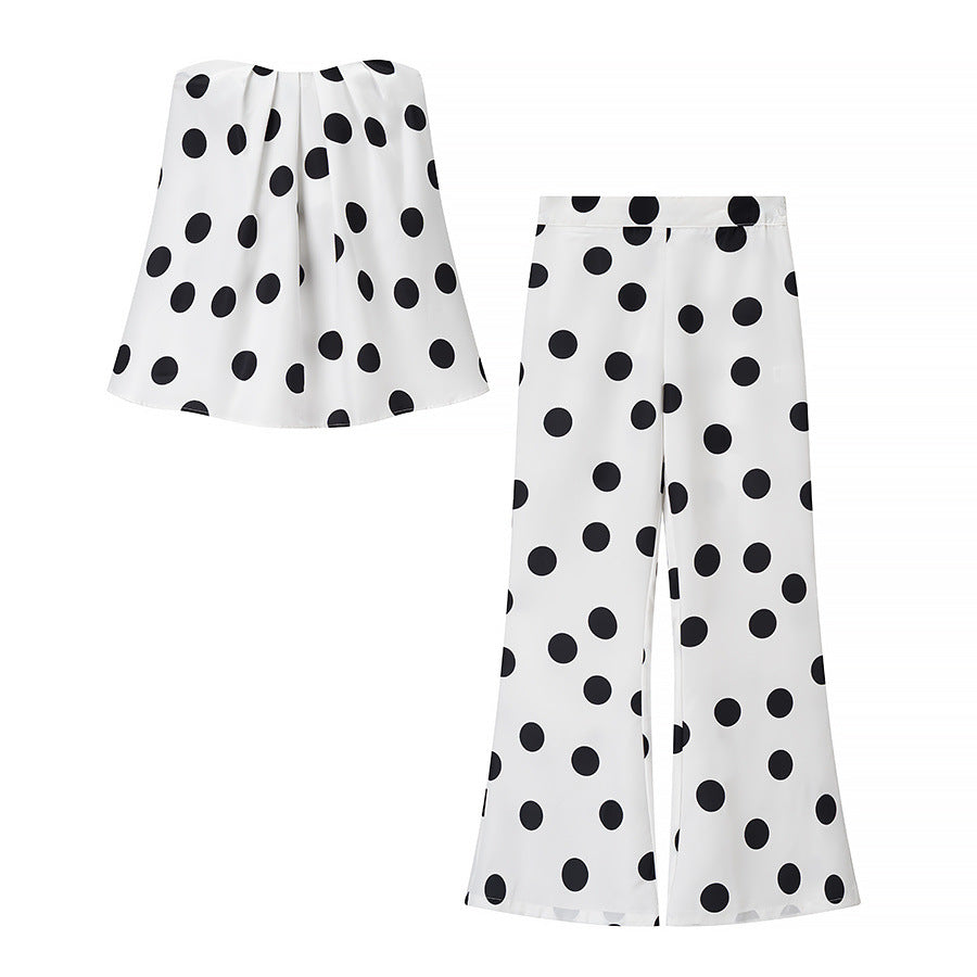 Modern Marlene pants for women with a timeless polka dot design Chic and Style