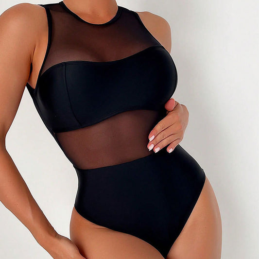 Maillot de bain sportif à encolure haute pour femmes Chic und Stil