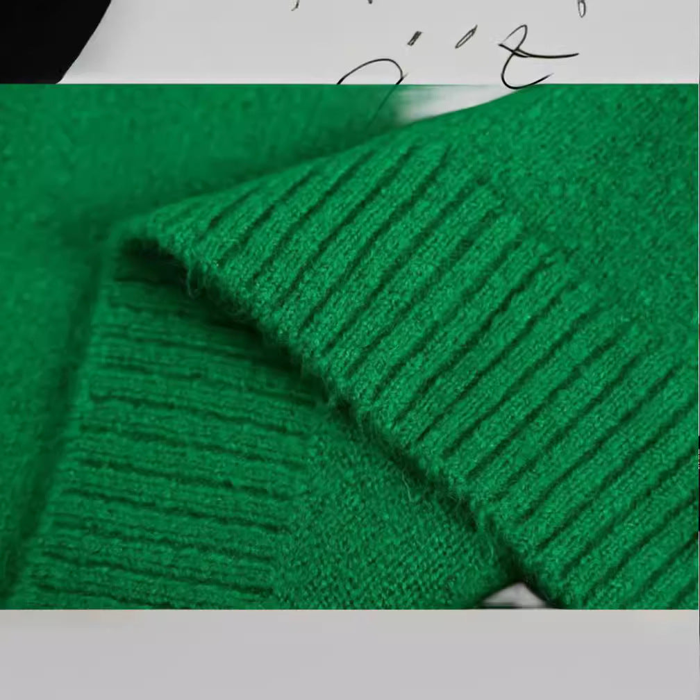 Pull en col roulé confortable pour femmes en laine de haute qualité Chic und Stil