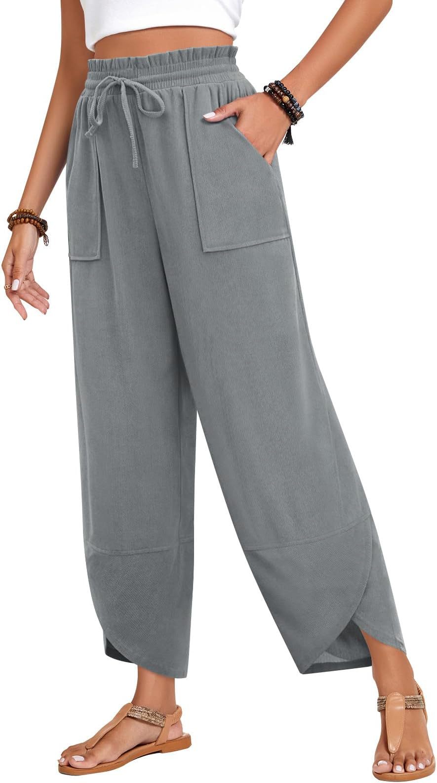 Elegant and lightweight palazzo pants for women with a wide fit Chic und Stil