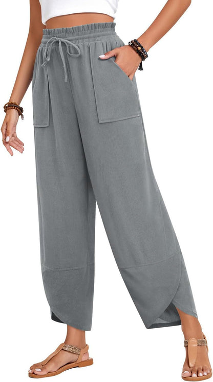 Elegant and lightweight palazzo pants for women with a wide fit Chic und Stil