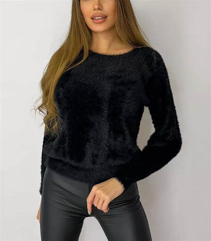 Dames Pull Doux à la Mode Chic und Stil