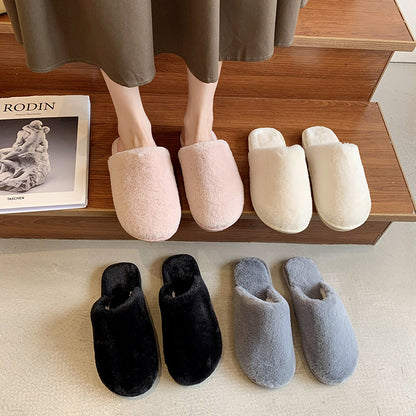 Dames Chaussons en peluche en matériau doux Chic und Stil