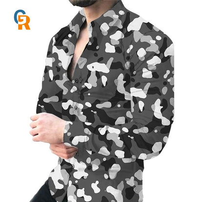 Chemise pour hommes avec un motif animal saisissant Chic und Stil